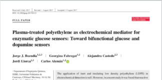 Paper – Plasma-treated polyethylene as electrochemical mediator forenzymatic glucose sensors