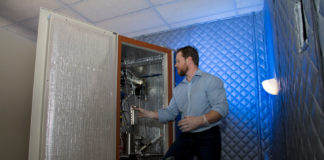 Electron microscopy to build quantum materials atom by atom